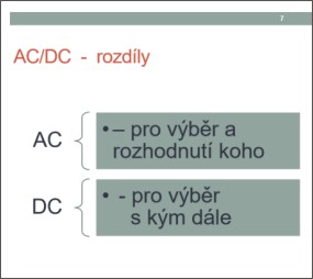 AC nebo DC pro obsazení klíčových rolí